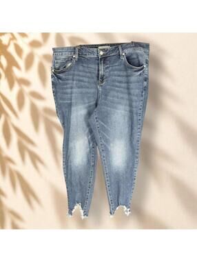 A Beautiful Soul Jeans Women 10 Blue Denim Medium Wash High Rise Skinny Pockets